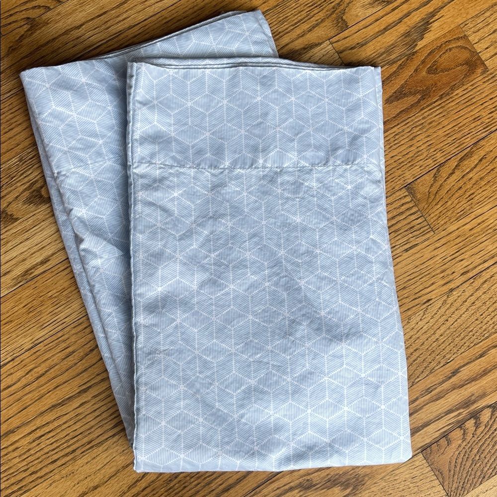 Extra Long Staple Cotton Blue Pillowcase Set of 2 in Queen Size